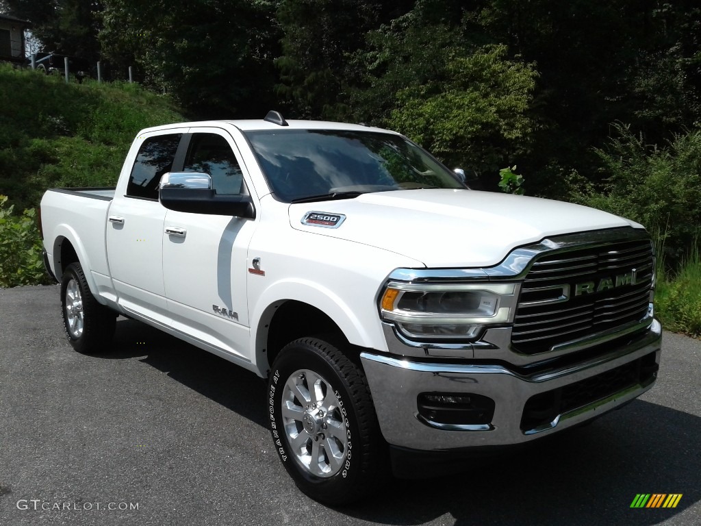 Bright White 2021 Ram 2500 Laramie Crew Cab 4x4 Exterior Photo #142744582