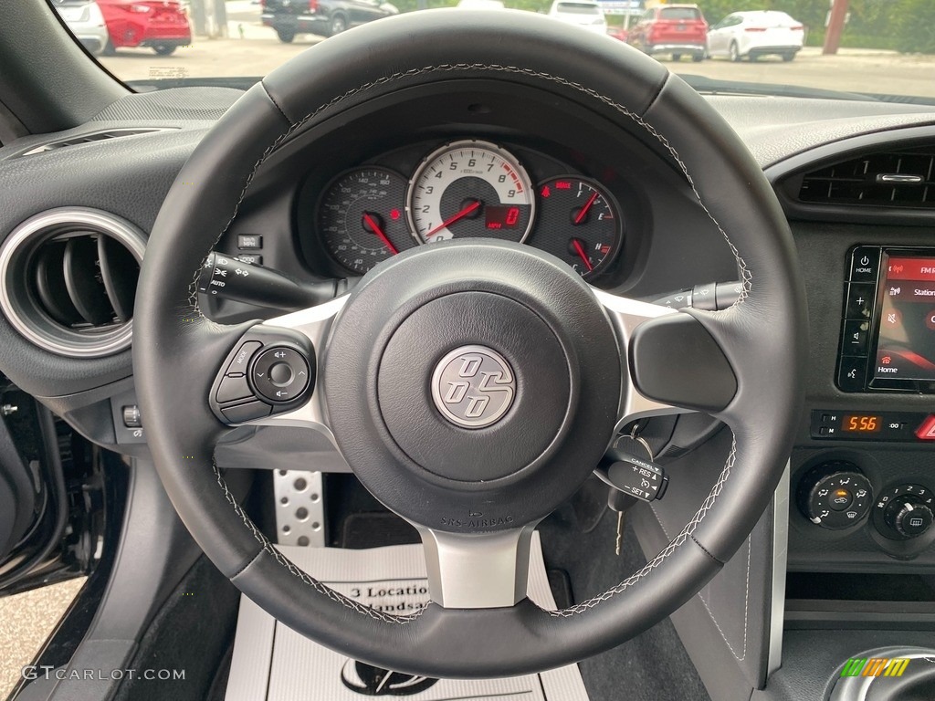 2020 Toyota 86 Standard 86 Model Black Steering Wheel Photo #142745458