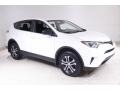 Super White 2018 Toyota RAV4 LE