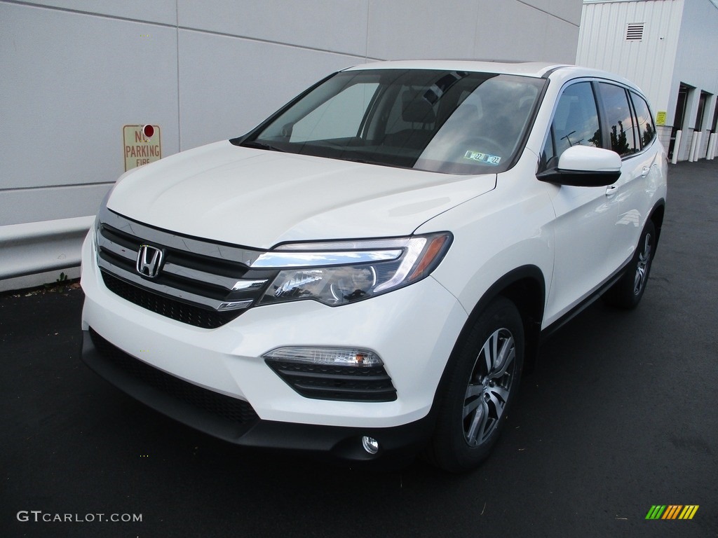 White Diamond Pearl 2018 Honda Pilot EX-L AWD Exterior Photo #142746673