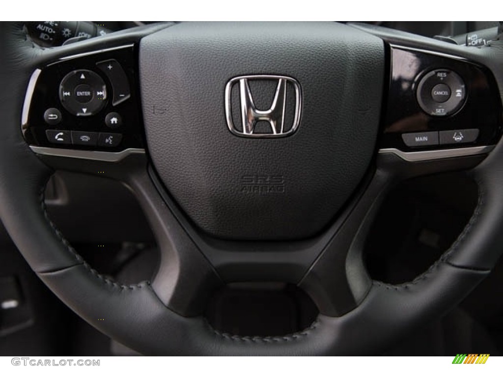 2022 Honda Pilot Touring AWD Black Steering Wheel Photo #142746958