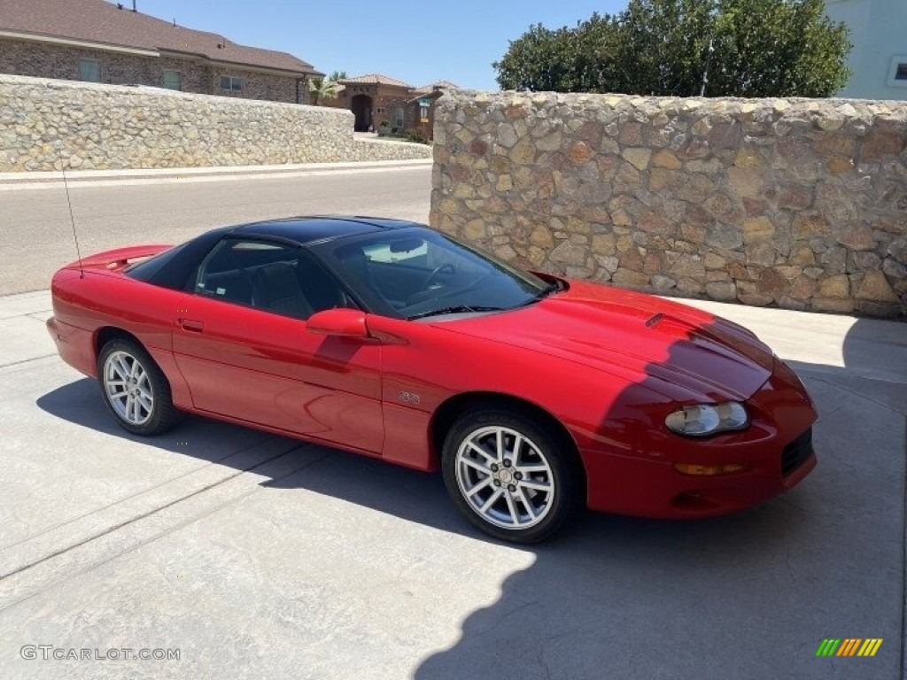 2002 Camaro Z28 Coupe - Bright Rally Red / Ebony Black photo #6