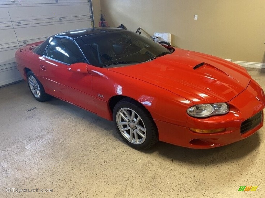2002 Camaro Z28 Coupe - Bright Rally Red / Ebony Black photo #8