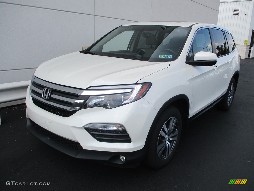 2016 Pilot EX-L AWD - White Diamond Pearl / Beige photo #8