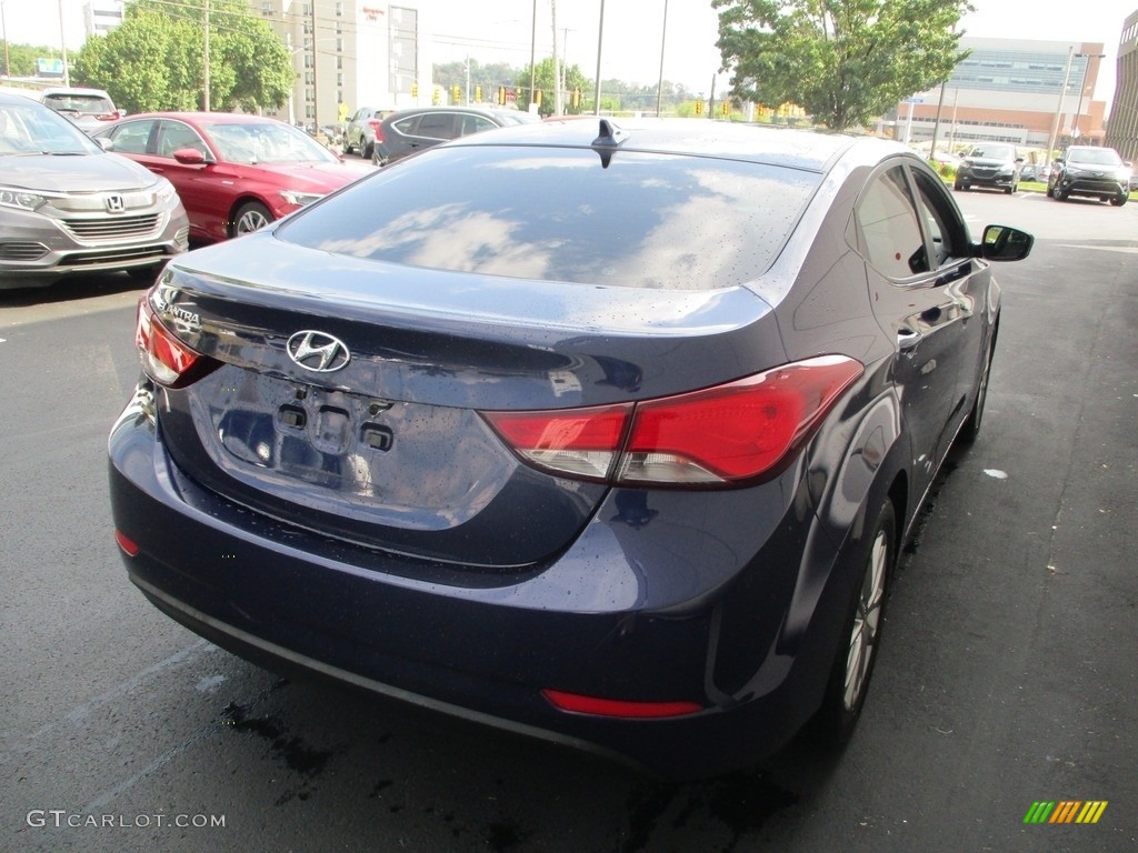 2014 Elantra Limited Sedan - Blue / Gray photo #5