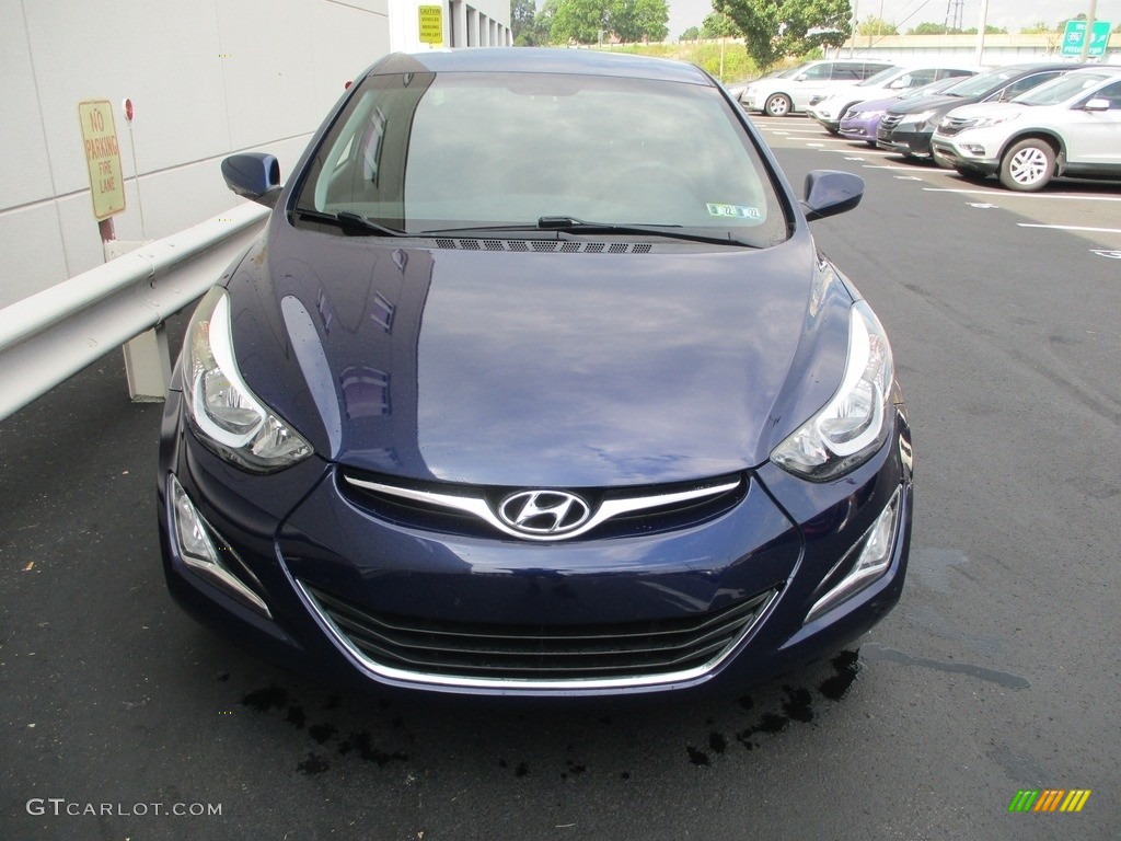 2014 Elantra Limited Sedan - Blue / Gray photo #8