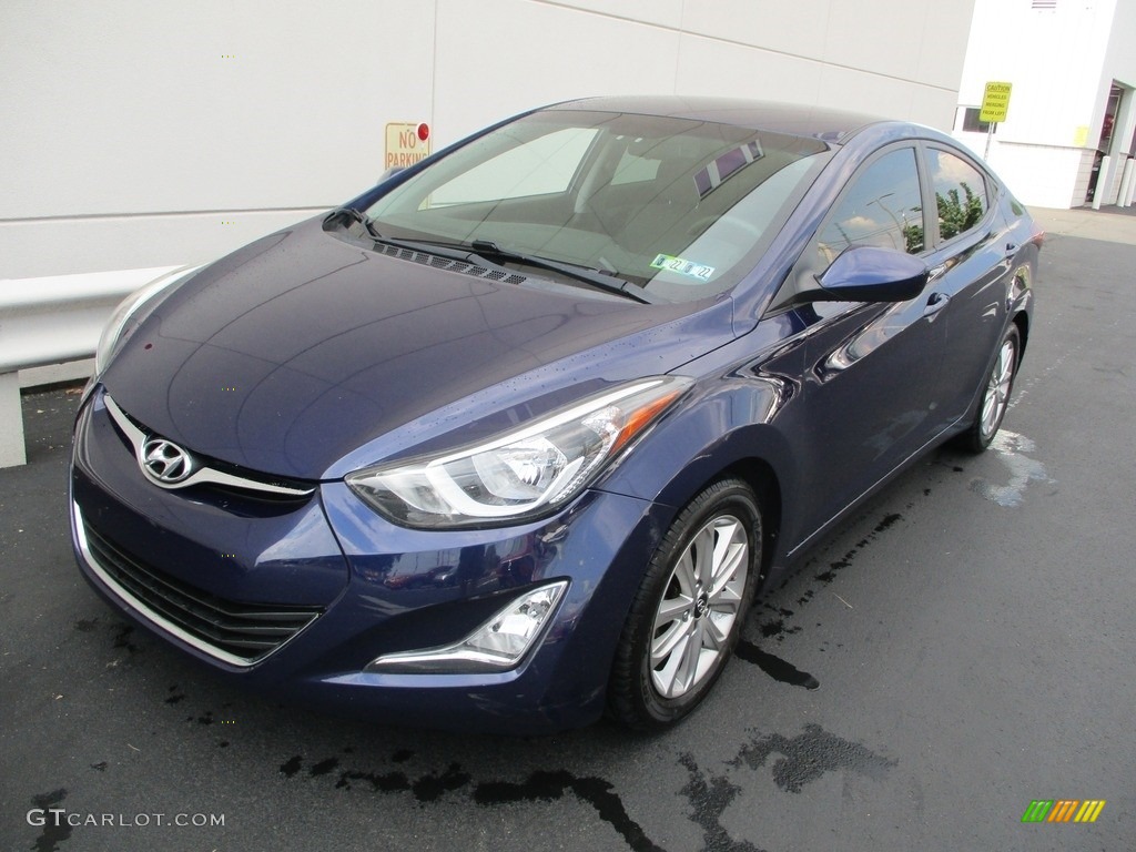 2014 Elantra Limited Sedan - Blue / Gray photo #9