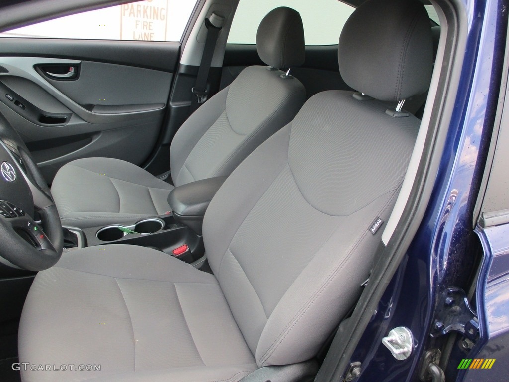 2014 Elantra Limited Sedan - Blue / Gray photo #11