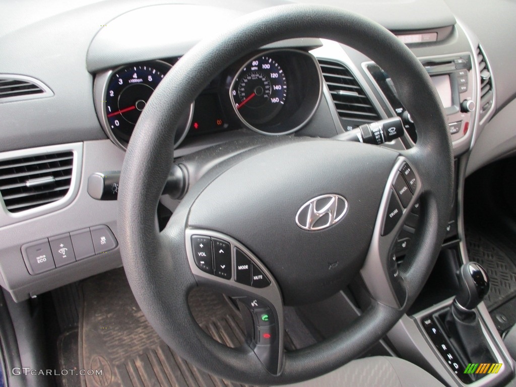 2014 Elantra Limited Sedan - Blue / Gray photo #13