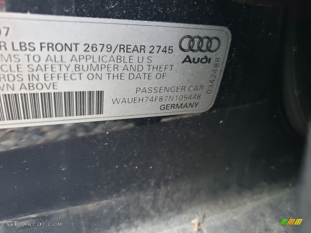 2007 A6 3.2 quattro Sedan - Night Blue Pearl / Ebony photo #17