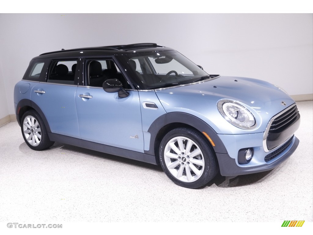2017 Clubman Cooper ALL4 - Digital Blue Metallic / Carbon Black photo #1