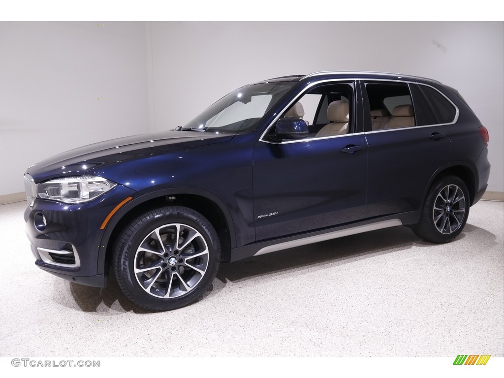 2018 X5 xDrive35i - Imperial Blue Metallic / Canberra Beige/Black photo #3