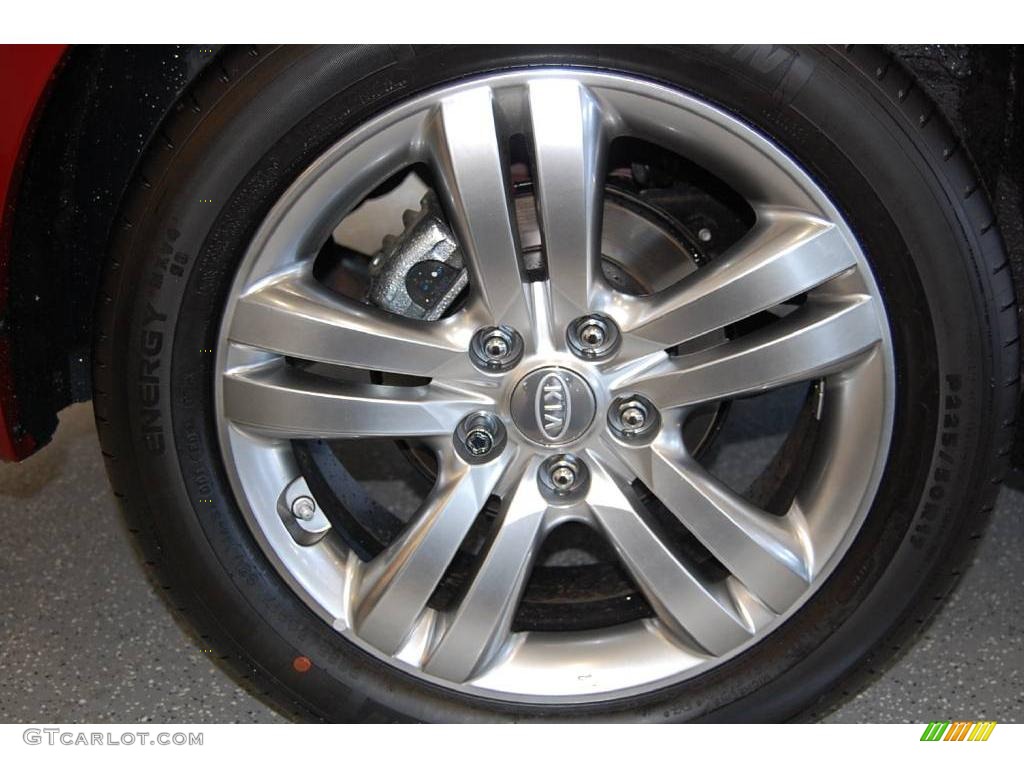 2009 Optima SX - Ruby Red / Black photo #14