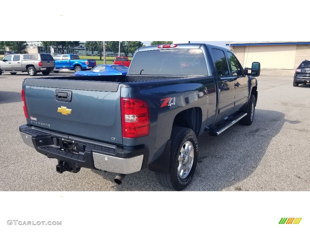 2013 Silverado 2500HD LT Crew Cab 4x4 - Blue Granite Metallic / Light Titanium/Dark Titanium photo #5