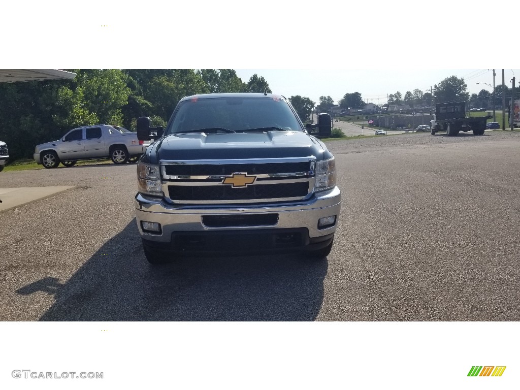 2013 Silverado 2500HD LT Crew Cab 4x4 - Blue Granite Metallic / Light Titanium/Dark Titanium photo #36