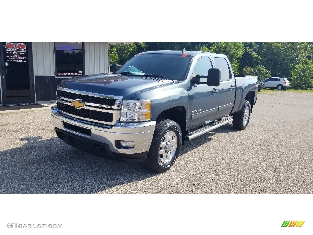 2013 Silverado 2500HD LT Crew Cab 4x4 - Blue Granite Metallic / Light Titanium/Dark Titanium photo #37