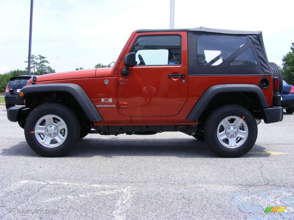 2009 Wrangler X 4x4 - Sunburst Orange Pearl Coat / Dark Slate Gray/Medium Slate Gray photo #5