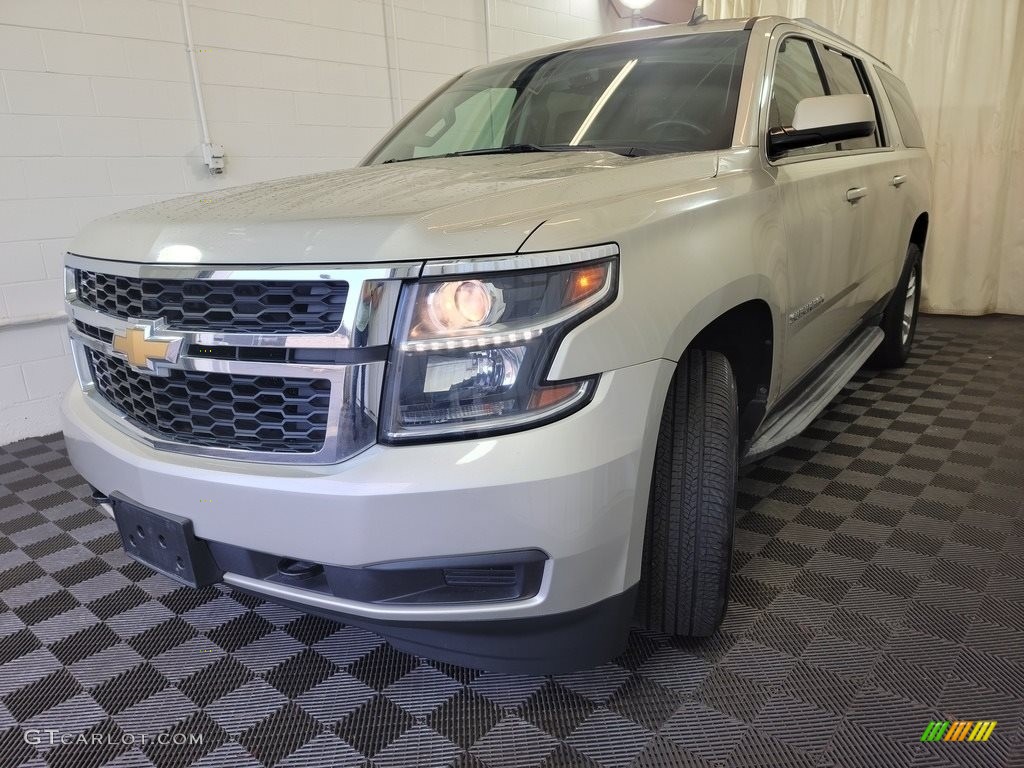 Champagne Silver Metallic 2015 Chevrolet Suburban LS 4WD Exterior Photo #142752455
