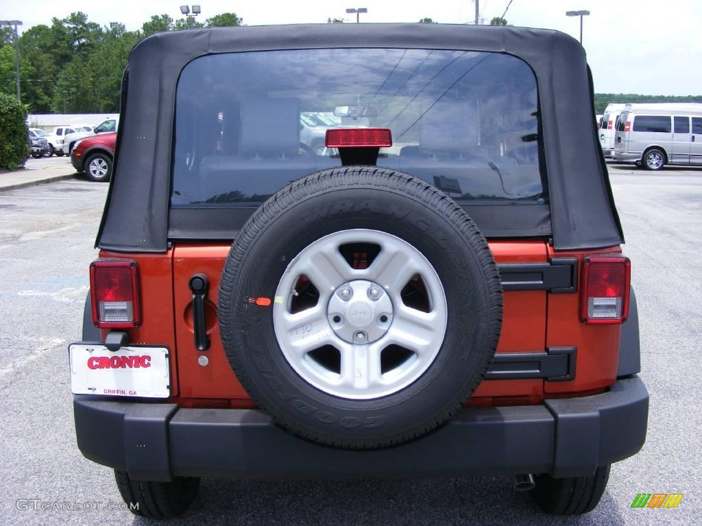 2009 Wrangler X 4x4 - Sunburst Orange Pearl Coat / Dark Slate Gray/Medium Slate Gray photo #7