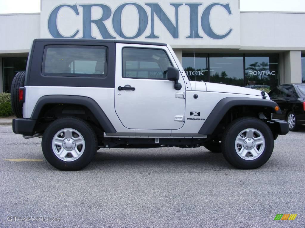 2009 Wrangler X 4x4 - Bright Silver Metallic / Dark Slate Gray/Medium Slate Gray photo #1