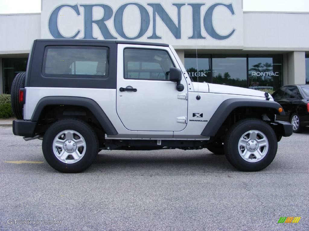 2009 Wrangler X 4x4 - Bright Silver Metallic / Dark Slate Gray/Medium Slate Gray photo #1