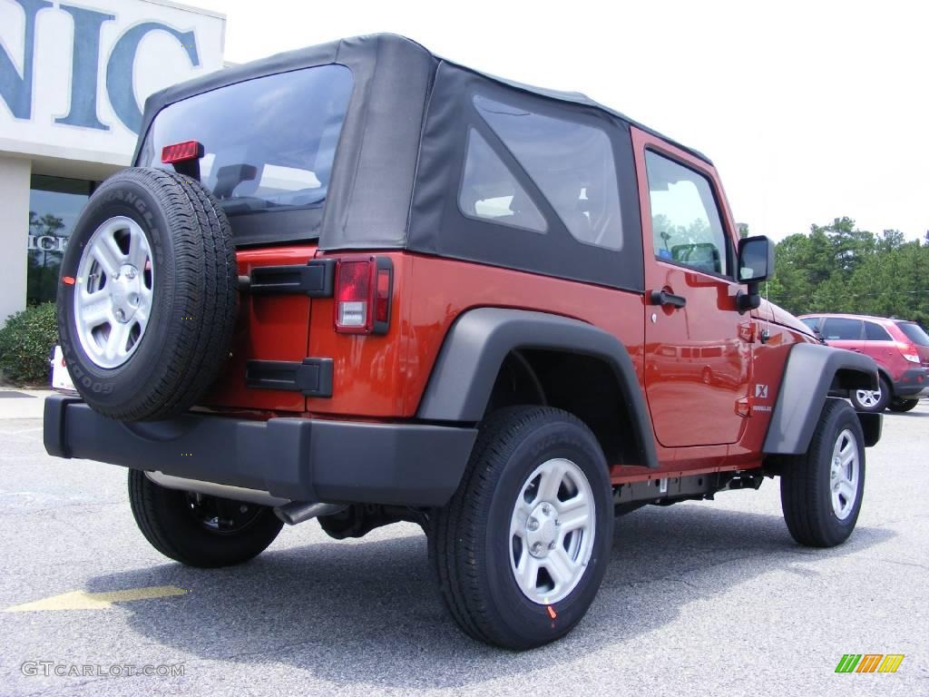 2009 Wrangler X 4x4 - Sunburst Orange Pearl Coat / Dark Slate Gray/Medium Slate Gray photo #8