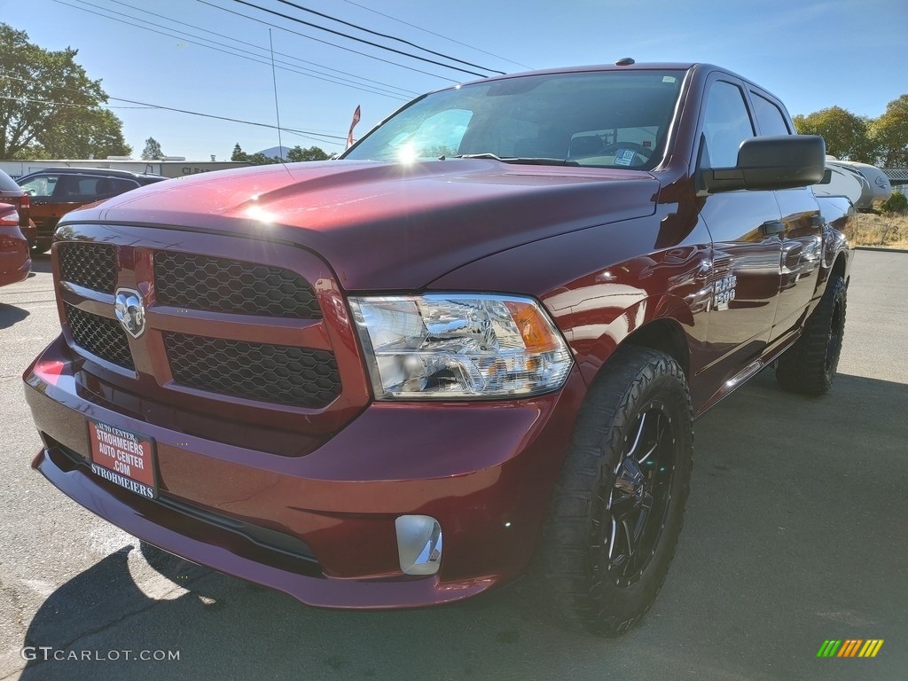 2018 1500 Express Crew Cab - Delmonico Red Pearl / Black/Diesel Gray photo #3