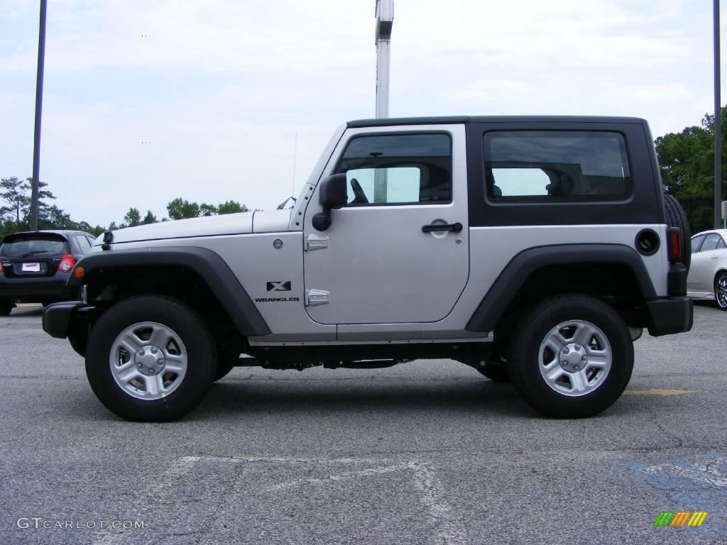 2009 Wrangler X 4x4 - Bright Silver Metallic / Dark Slate Gray/Medium Slate Gray photo #5