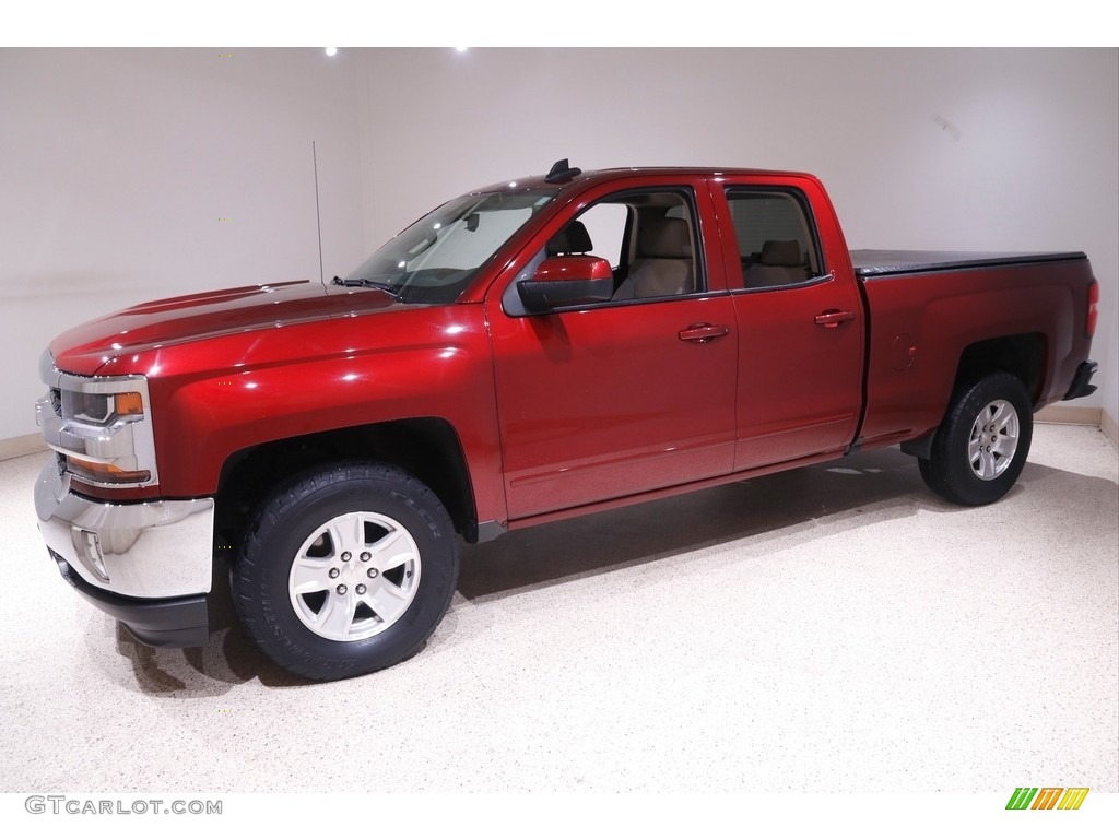 2017 Silverado 1500 LT Double Cab 4x4 - Siren Red Tintcoat / Cocoa/­Dune photo #3