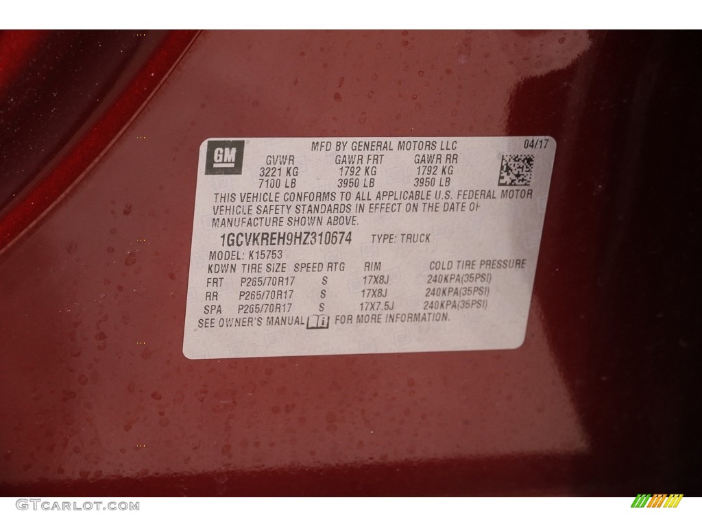 2017 Silverado 1500 LT Double Cab 4x4 - Siren Red Tintcoat / Cocoa/­Dune photo #19