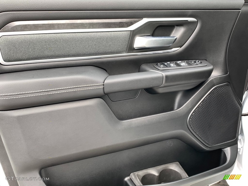 2021 Ram 1500 Big Horn Quad Cab 4x4 Black Door Panel Photo #142757618