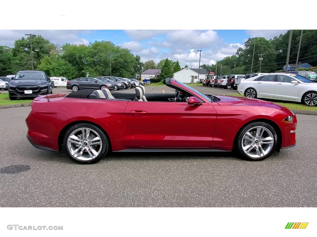 Rapid Red Metallic 2021 Ford Mustang EcoBoost Premium Convertible Exterior Photo #142760389