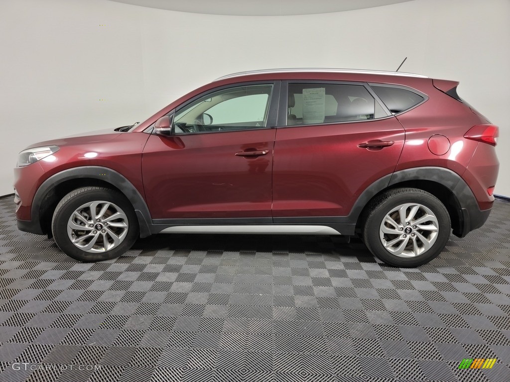 2017 Tucson Eco AWD - Ruby Wine / Beige photo #6