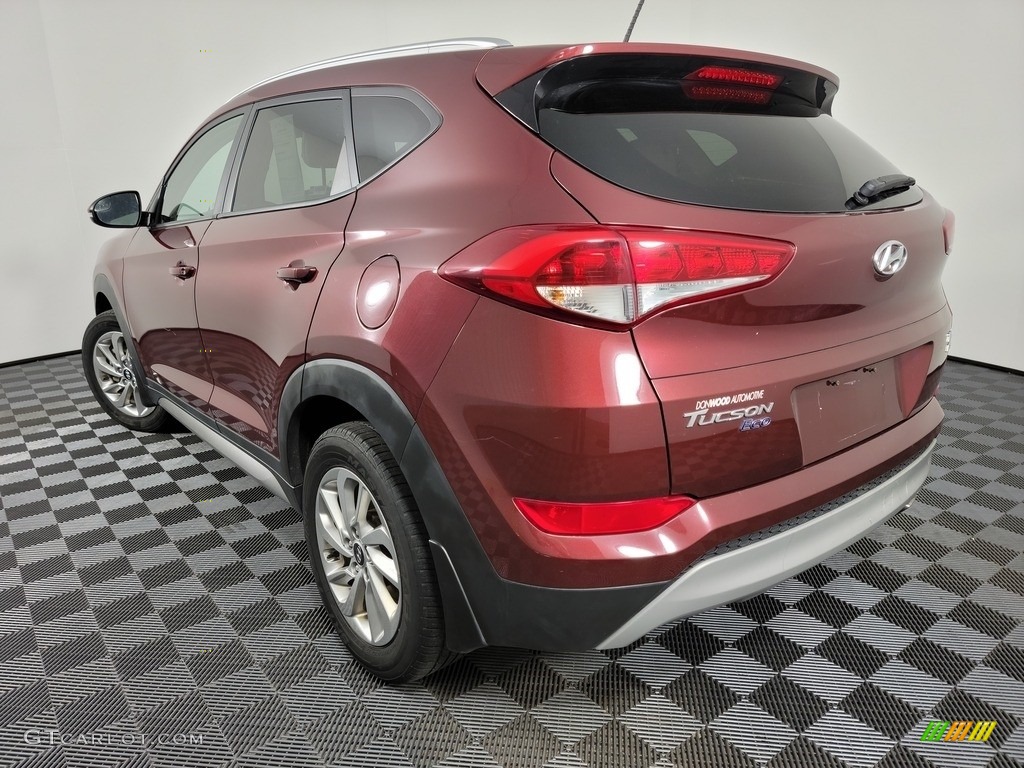 2017 Tucson Eco AWD - Ruby Wine / Beige photo #7