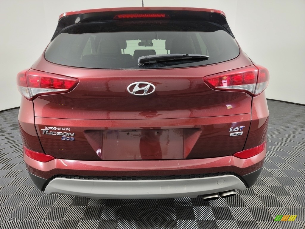 2017 Tucson Eco AWD - Ruby Wine / Beige photo #8
