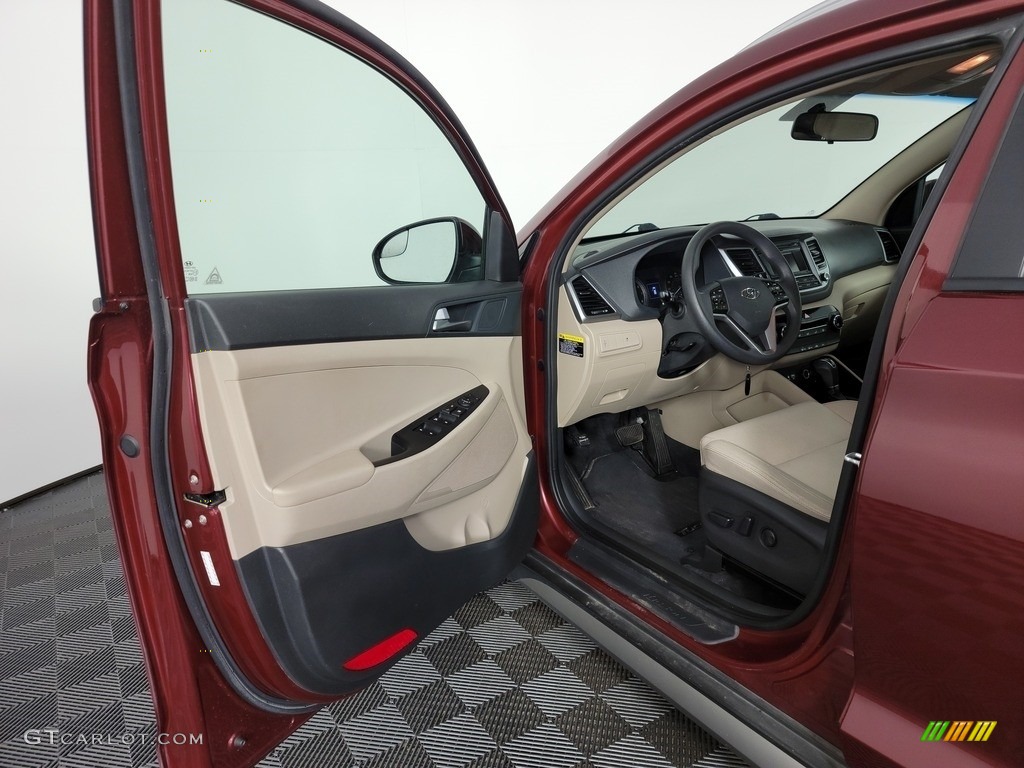 2017 Tucson Eco AWD - Ruby Wine / Beige photo #13