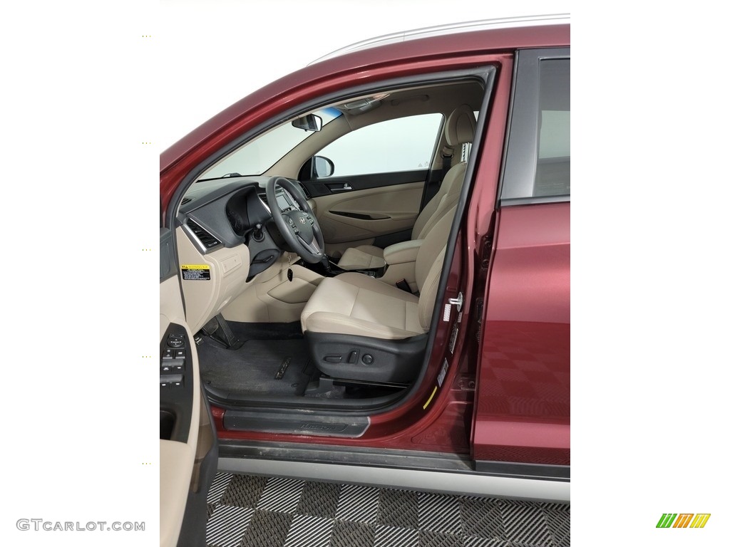 2017 Tucson Eco AWD - Ruby Wine / Beige photo #16
