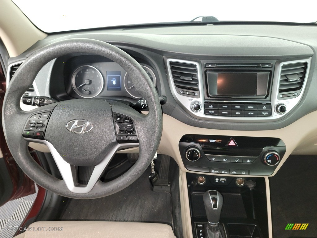 2017 Tucson Eco AWD - Ruby Wine / Beige photo #18