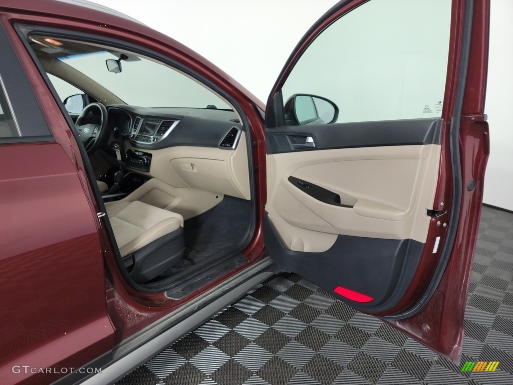 2017 Tucson Eco AWD - Ruby Wine / Beige photo #26