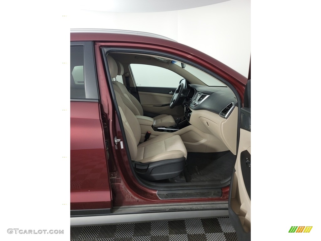2017 Tucson Eco AWD - Ruby Wine / Beige photo #28