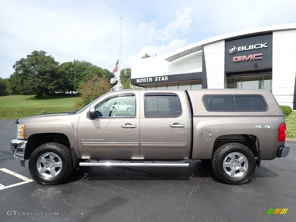 2013 Silverado 1500 LT Crew Cab 4x4 - Mocha Steel Metallic / Ebony photo #13