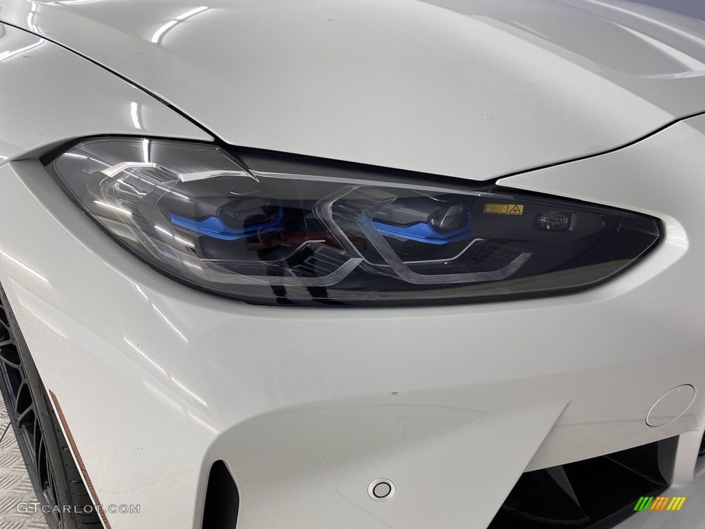 2022 M3 Competition Sedan - Alpine White / Fiona Red photo #4