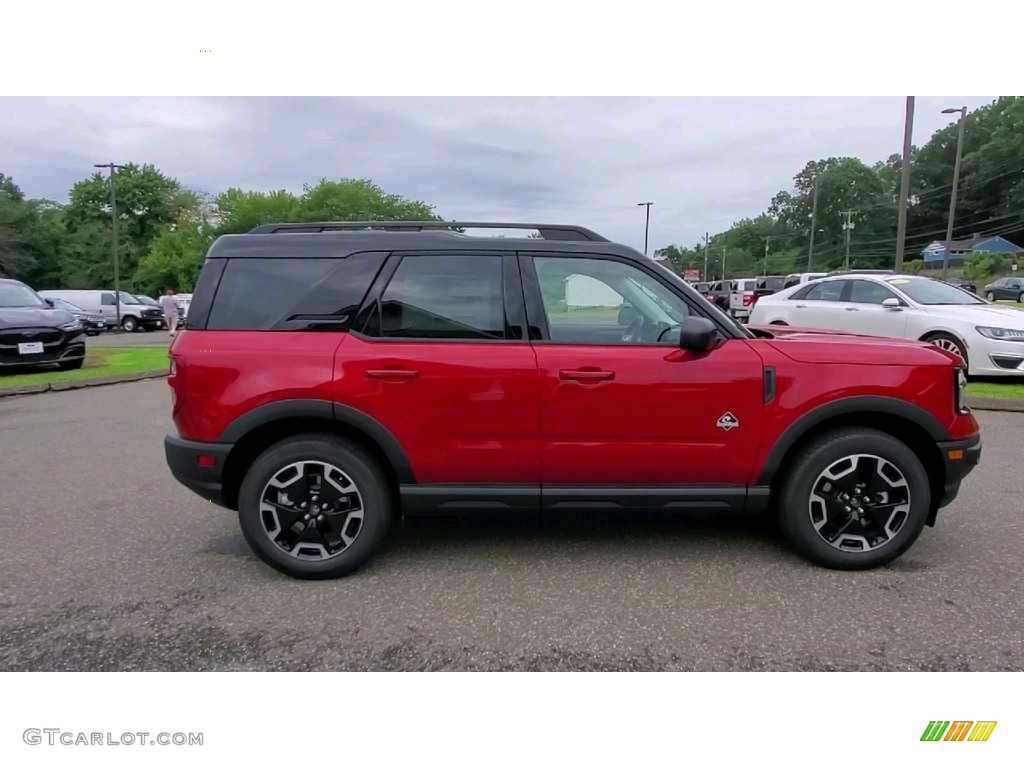 Rapid Red Metallic 2021 Ford Bronco Sport Outer Banks 4x4 Exterior Photo #142763037