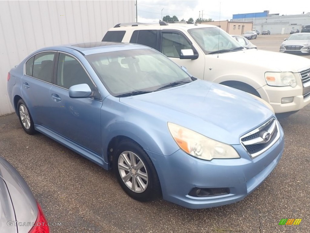 2011 Legacy 2.5i Premium - Sky Blue Metallic / Off-Black photo #3