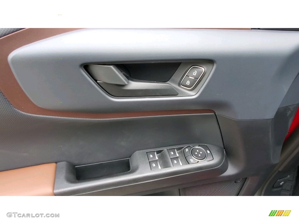 2021 Ford Bronco Sport Outer Banks 4x4 Ebony/Roast Door Panel Photo #142763133