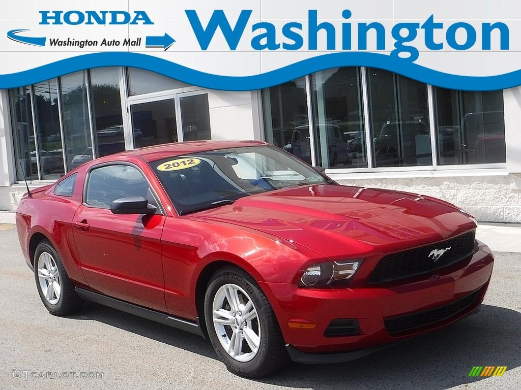 2012 Mustang V6 Coupe - Red Candy Metallic / Charcoal Black photo #1