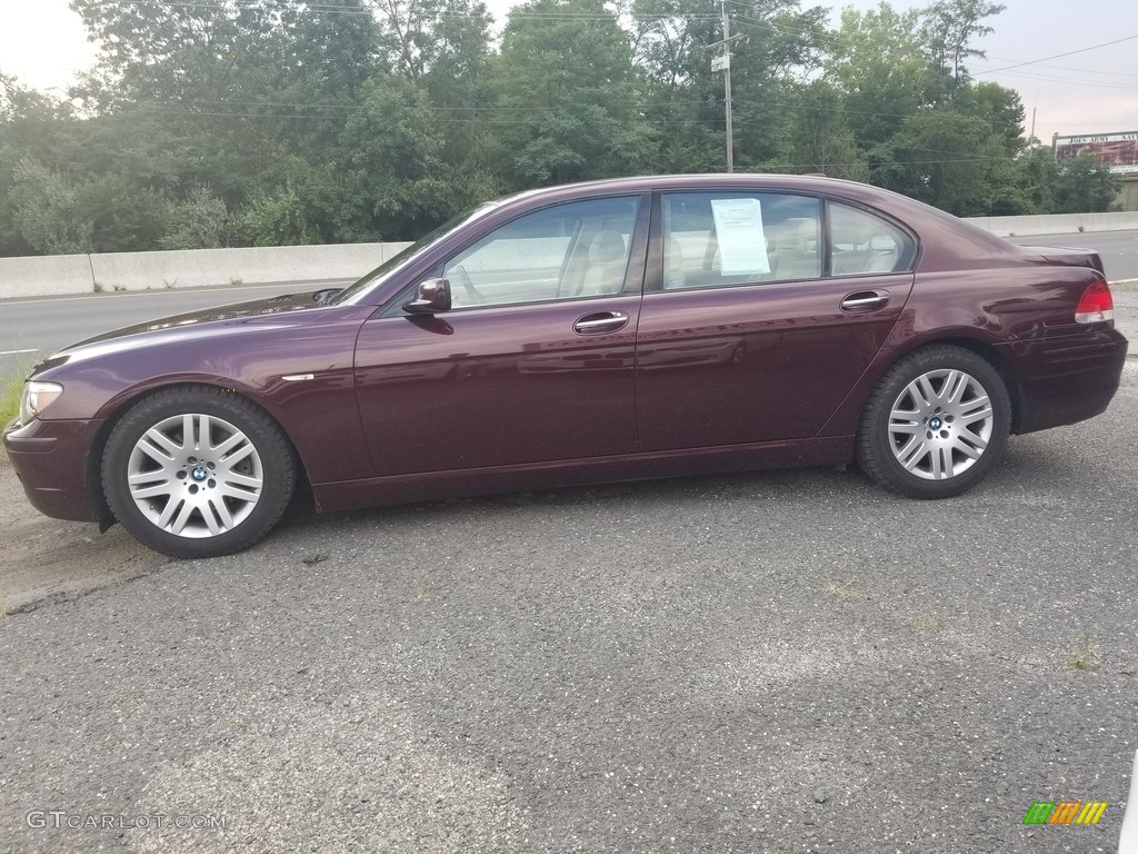 2008 7 Series 750Li Sedan - Barbera Red Metallic / Cream Beige photo #6