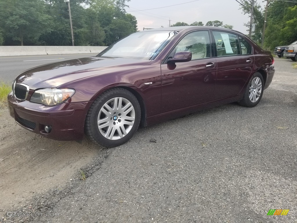 Barbera Red Metallic 2008 BMW 7 Series 750Li Sedan Exterior Photo #142763340