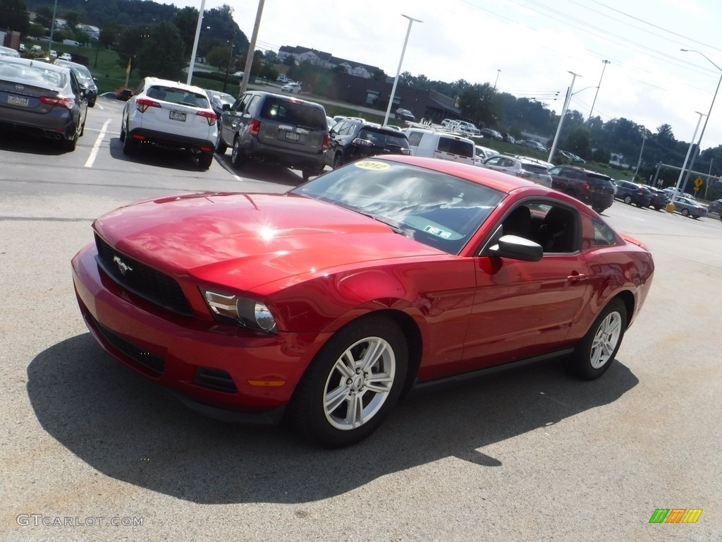2012 Mustang V6 Coupe - Red Candy Metallic / Charcoal Black photo #6