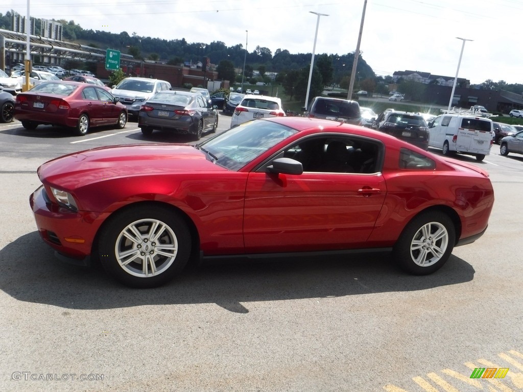 2012 Mustang V6 Coupe - Red Candy Metallic / Charcoal Black photo #7
